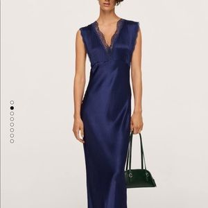 Mango lace detail dress (size XS, 2), NWT